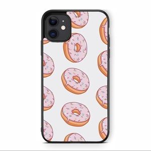 Pink Donut Pattern iPhone Case
